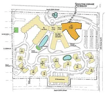 Campus Map of Wesley Homes Des Moines, Assisted Living, Nursing Home, Independent Living, CCRC, Des Moines, WA 2