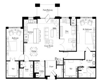 Floorplan of Edgewater, Assisted Living, Nursing Home, Independent Living, CCRC, West Des Moines, IA 3