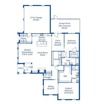 Floorplan of Wesley Woods Newnan, Assisted Living, Nursing Home, Independent Living, CCRC, Newnan, GA 5