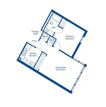 Floorplan of Wesley Woods Newnan, Assisted Living, Nursing Home, Independent Living, CCRC, Newnan, GA 6