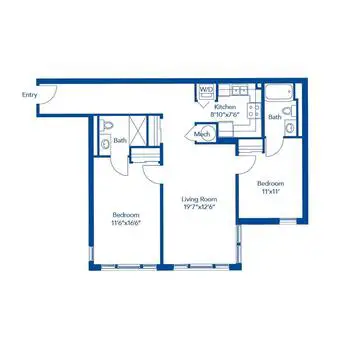Floorplan of Wesley Woods Newnan, Assisted Living, Nursing Home, Independent Living, CCRC, Newnan, GA 10