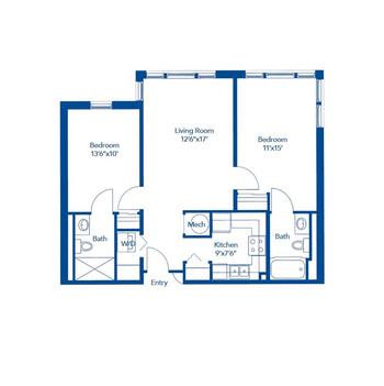 Floorplan of Wesley Woods Newnan, Assisted Living, Nursing Home, Independent Living, CCRC, Newnan, GA 11
