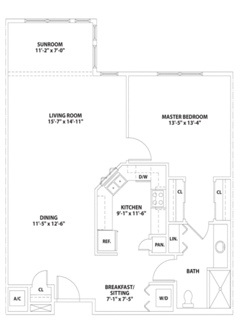 Floorplan of St. George Village, Assisted Living, Nursing Home, Independent Living, CCRC, Roswell, GA 4