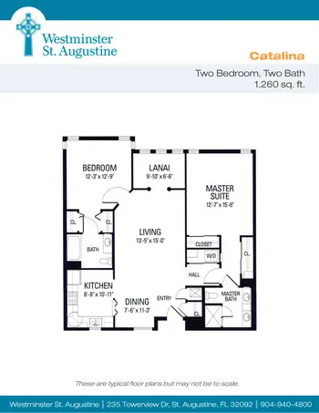 Floorplan of Westminster St. Augustine, Assisted Living, Nursing Home, Independent Living, CCRC, Saint Augustine, FL 2