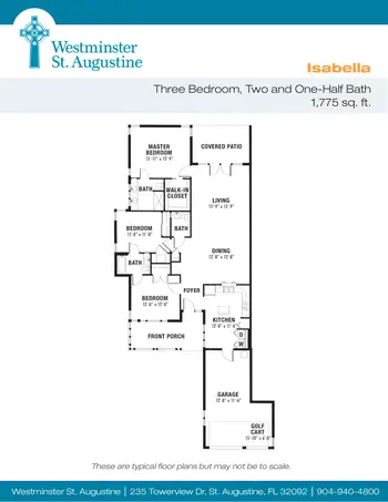 Floorplan of Westminster St. Augustine, Assisted Living, Nursing Home, Independent Living, CCRC, Saint Augustine, FL 4