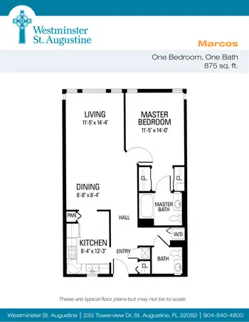 Floorplan of Westminster St. Augustine, Assisted Living, Nursing Home, Independent Living, CCRC, Saint Augustine, FL 5
