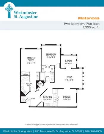 Floorplan of Westminster St. Augustine, Assisted Living, Nursing Home, Independent Living, CCRC, Saint Augustine, FL 6