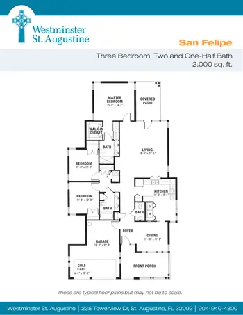 Floorplan of Westminster St. Augustine, Assisted Living, Nursing Home, Independent Living, CCRC, Saint Augustine, FL 9