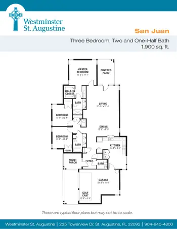 Floorplan of Westminster St. Augustine, Assisted Living, Nursing Home, Independent Living, CCRC, Saint Augustine, FL 10