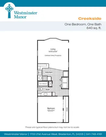 Floorplan of Westminster Manor, Assisted Living, Nursing Home, Independent Living, CCRC, Bradenton, FL 1