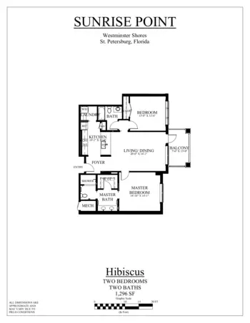 Floorplan of Westminster Shores, Assisted Living, Nursing Home, Independent Living, CCRC, Saint Petersburg, FL 3