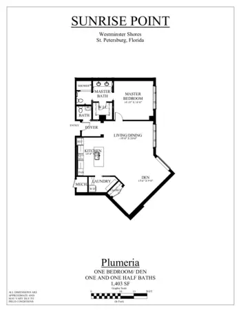 Floorplan of Westminster Shores, Assisted Living, Nursing Home, Independent Living, CCRC, Saint Petersburg, FL 5