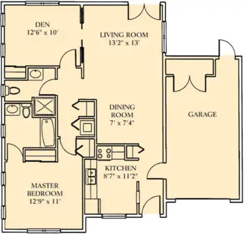 Floorplan of Laurelbrooke Landing, Assisted Living, Nursing Home, Independent Living, CCRC, Brookville, PA 1