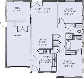 Floorplan of Laurelbrooke Landing, Assisted Living, Nursing Home, Independent Living, CCRC, Brookville, PA 2
