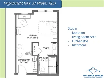Floorplan of Water Run Landing, Assisted Living, Nursing Home, Independent Living, CCRC, Clarion, PA 1