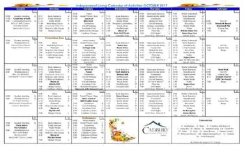 Activity Calendar of The Moorings at Lewes, Assisted Living, Nursing Home, Independent Living, CCRC, Lewes, DE 3