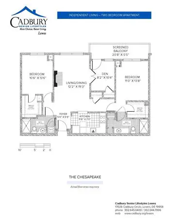 Floorplan of The Moorings at Lewes, Assisted Living, Nursing Home, Independent Living, CCRC, Lewes, DE 2
