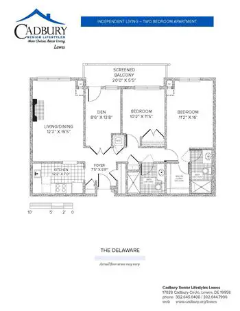 Floorplan of The Moorings at Lewes, Assisted Living, Nursing Home, Independent Living, CCRC, Lewes, DE 3