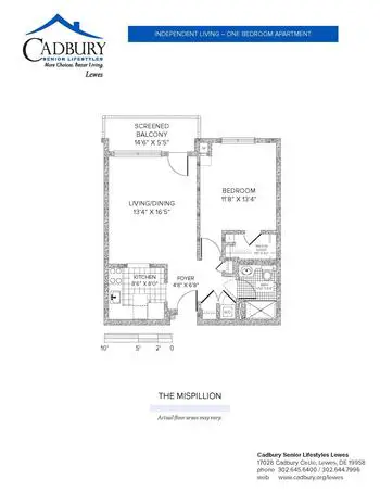 Floorplan of The Moorings at Lewes, Assisted Living, Nursing Home, Independent Living, CCRC, Lewes, DE 7