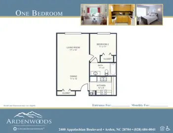 Floorplan of Ardenwoods, Assisted Living, Nursing Home, Independent Living, CCRC, Arden, NC 1