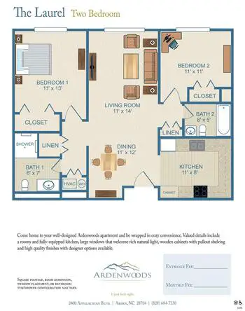 Floorplan of Ardenwoods, Assisted Living, Nursing Home, Independent Living, CCRC, Arden, NC 5