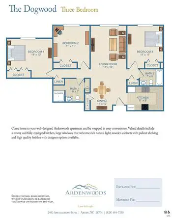 Floorplan of Ardenwoods, Assisted Living, Nursing Home, Independent Living, CCRC, Arden, NC 6