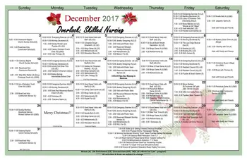 Activity Calendar of RoseCrest, Assisted Living, Nursing Home, Independent Living, CCRC, Inman, SC 5