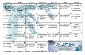 Activity Calendar of RoseCrest, Assisted Living, Nursing Home, Independent Living, CCRC, Inman, SC 11