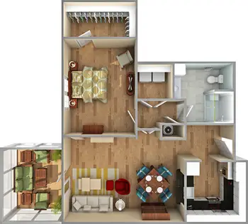 Floorplan of Franke at Seaside, Assisted Living, Nursing Home, Independent Living, CCRC, Mount Pleasant, SC 4