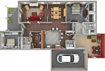 Floorplan of Franke at Seaside, Assisted Living, Nursing Home, Independent Living, CCRC, Mount Pleasant, SC 16