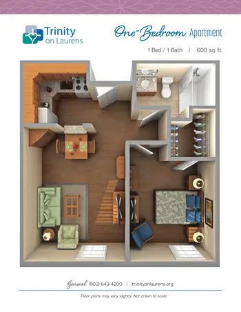Floorplan of Trinity on Laurens, Assisted Living, Nursing Home, Independent Living, CCRC, Aiken, SC 15