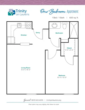 Floorplan of Trinity on Laurens, Assisted Living, Nursing Home, Independent Living, CCRC, Aiken, SC 16
