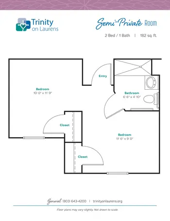Floorplan of Trinity on Laurens, Assisted Living, Nursing Home, Independent Living, CCRC, Aiken, SC 20