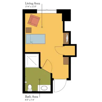 Floorplan of Friendship Haven, Assisted Living, Nursing Home, Independent Living, CCRC, Fort Dodge, IA 1