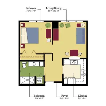 Floorplan of Friendship Haven, Assisted Living, Nursing Home, Independent Living, CCRC, Fort Dodge, IA 5
