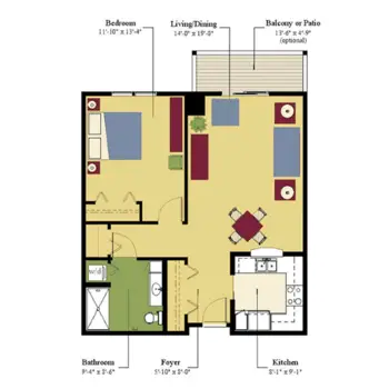 Floorplan of Friendship Haven, Assisted Living, Nursing Home, Independent Living, CCRC, Fort Dodge, IA 6