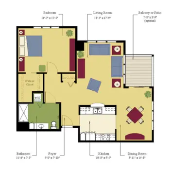 Floorplan of Friendship Haven, Assisted Living, Nursing Home, Independent Living, CCRC, Fort Dodge, IA 7