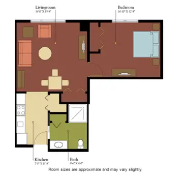 Floorplan of Friendship Haven, Assisted Living, Nursing Home, Independent Living, CCRC, Fort Dodge, IA 13