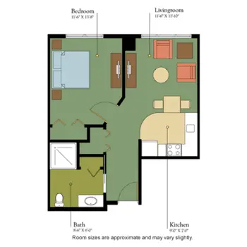 Floorplan of Friendship Haven, Assisted Living, Nursing Home, Independent Living, CCRC, Fort Dodge, IA 16
