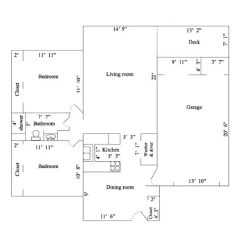 Floorplan of Friendship Haven, Assisted Living, Nursing Home, Independent Living, CCRC, Fort Dodge, IA 19