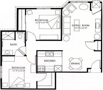 Floorplan of Methodist Manor Retirement Community, Assisted Living, Nursing Home, Independent Living, CCRC, Storm Lake, IA 5