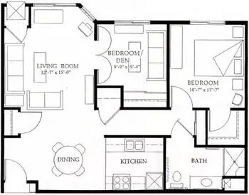 Floorplan of Methodist Manor Retirement Community, Assisted Living, Nursing Home, Independent Living, CCRC, Storm Lake, IA 9