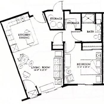 Floorplan of Methodist Manor Retirement Community, Assisted Living, Nursing Home, Independent Living, CCRC, Storm Lake, IA 10