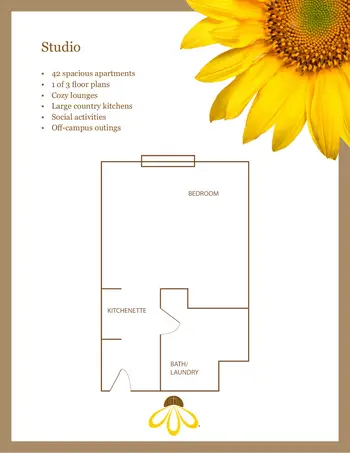 Floorplan of NewAldaya, Assisted Living, Nursing Home, Independent Living, CCRC, Cedar Falls, IA 17