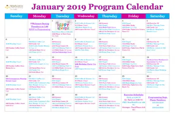 Activity Calendar of NewAldaya, Assisted Living, Nursing Home, Independent Living, CCRC, Cedar Falls, IA 3