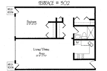 Floorplan of Ridgecrest Village, Assisted Living, Nursing Home, Independent Living, CCRC, Davenport, IA 7