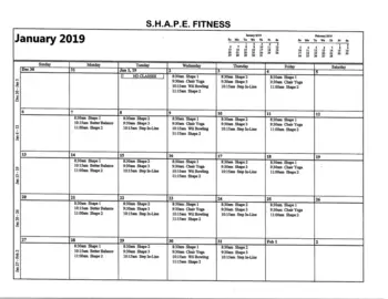 Activity Calendar of St. Francis Manor & Seeland Park, Assisted Living, Nursing Home, Independent Living, CCRC, Grinnell, IA 3