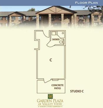 Floorplan of Garden Plaza of Valley View, Assisted Living, Nursing Home, Independent Living, CCRC, Boise, ID 2
