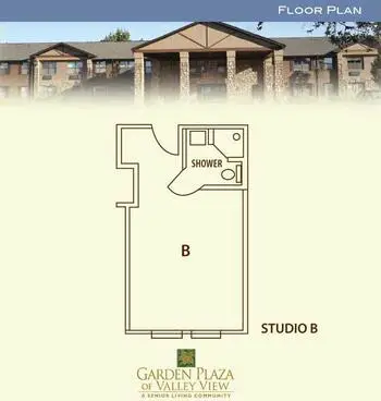 Floorplan of Garden Plaza of Valley View, Assisted Living, Nursing Home, Independent Living, CCRC, Boise, ID 3