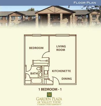 Floorplan of Garden Plaza of Valley View, Assisted Living, Nursing Home, Independent Living, CCRC, Boise, ID 7